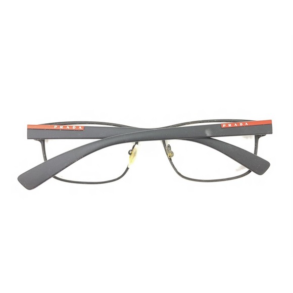Prada VPS 50G DG0-1O1 Matte Black Red Eyeglasses Frames 55-17 140 Italy Designer - Picture 11 of 12